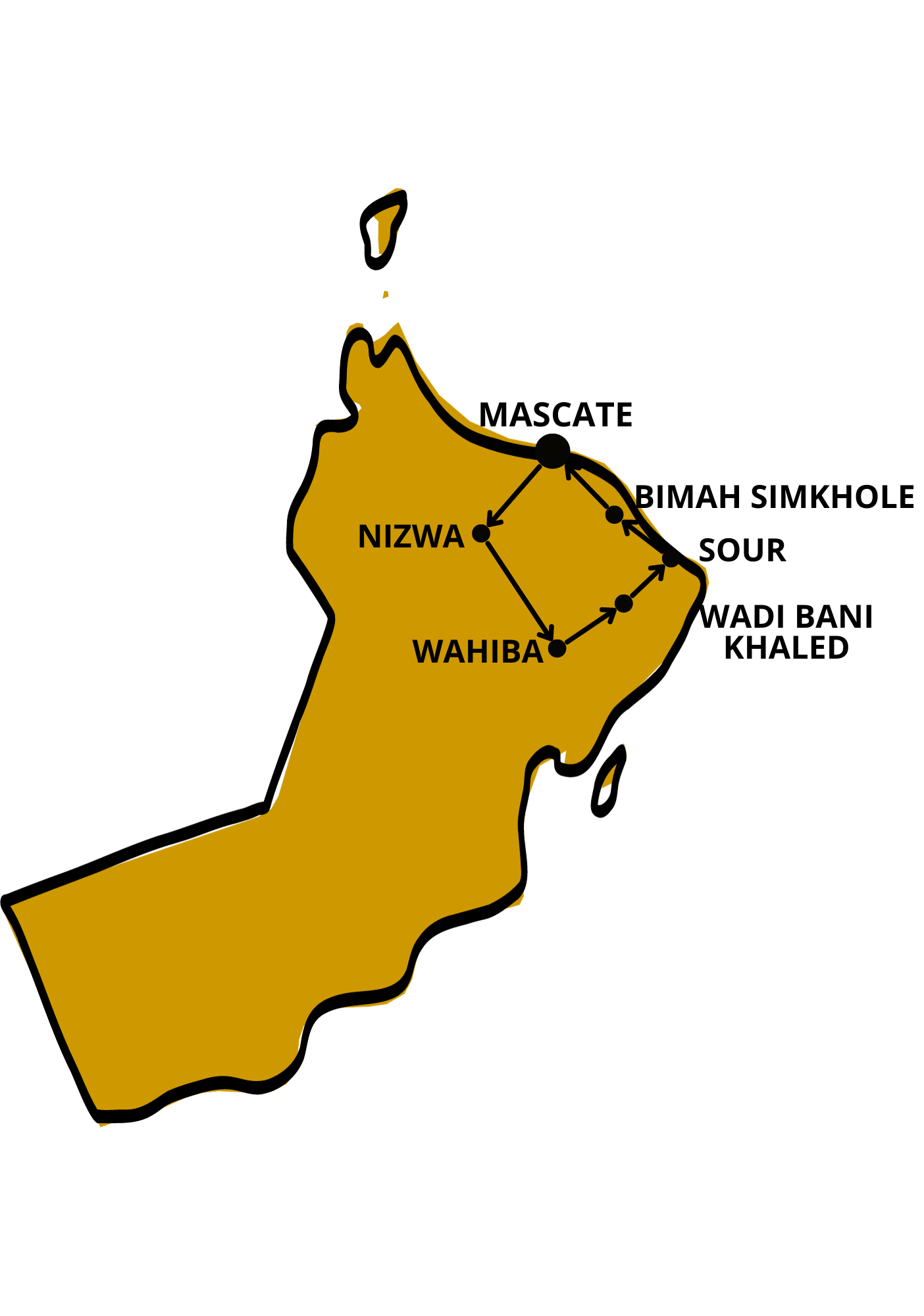 Circuit LES MYSTERES D'OMAN Oman Mascate