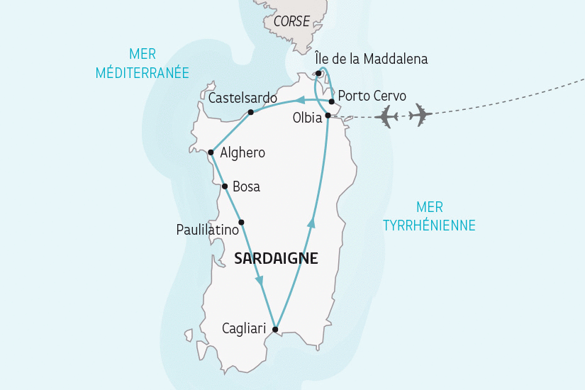 Circuit LE GRAND TOUR DE SARDAIGNE Sardaigne Olbia