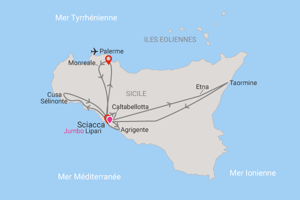 Circuit Merveilles de Sicile, logement au Club Jumbo Lipari 4* Sicile et Italie du Sud Palerme