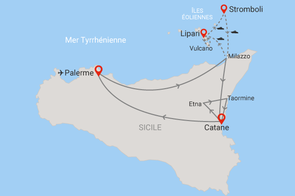 Circuit Circuit Les Îles Éoliennes 4* Sicile et Italie du Sud Palerme