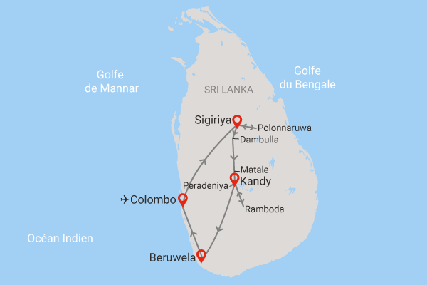 Circuit Merveilles du Sri Lanka Sri Lanka Colombo