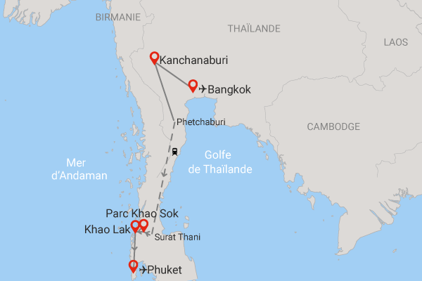 Circuit Toutes les couleurs de la Thaïlande Thailande Bangkok
