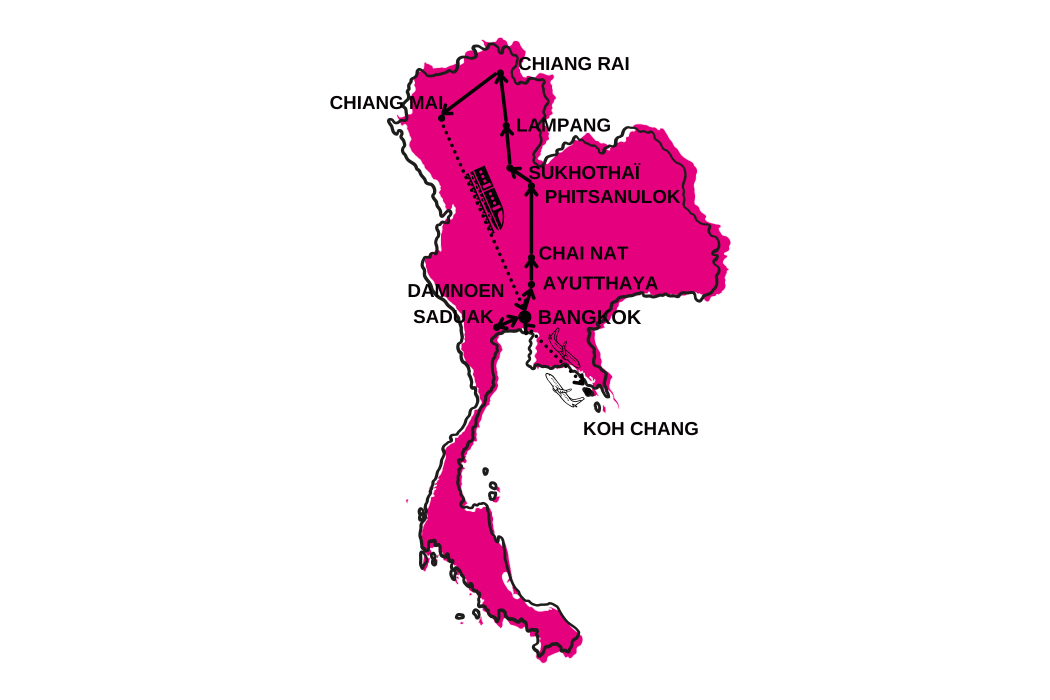 Circuit GRAND TOUR DE THAILANDE + EXTENSION KOH CHANG 4* Thailande Bangkok