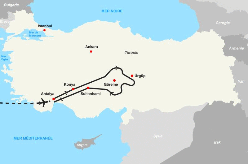 Circuit CIRCUIT CORALIA - ÉVASION FÉERIQUE EN CAPPADOCE Turquie Antalya