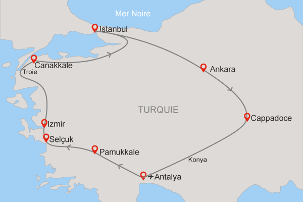 Circuit Grand Tour de Turquie 4* - Arrivée Antalya Turquie Antalya