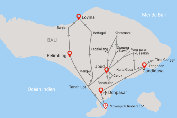 Combiné Tradition et culture balinaise en privatif et extension au Mövenpick Resort & Spa Jimbaran 5* Bali Denpasar