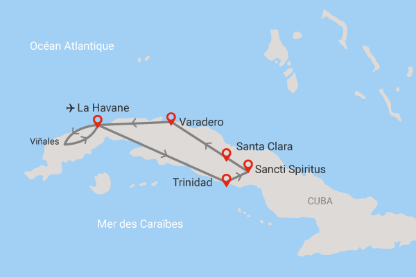 Combiné Couleurs de Cuba et extension 2 nuits au Framissima Évasion Grand Aston Varadero 5* Cuba La Havane