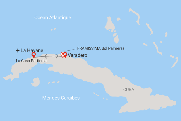 Combiné Combiné La Havane chez l'habitant et plages de Varadero  Cuba La Havane