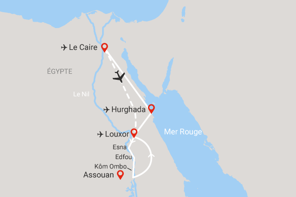 Combiné Hathor (Caire 5* + croisière 5* + 4 nuits Hurghada 5*) Egypte Le Caire