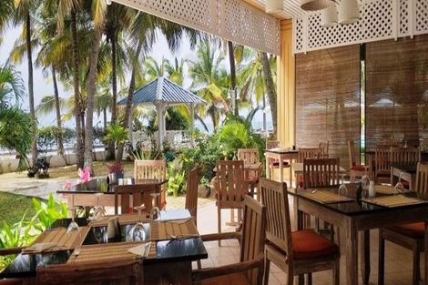 Restaurant - Combiné hôtels Rodrigues & île Maurice: Les cocotiers Boutik Hôtel Mahebourg Ile Maurice