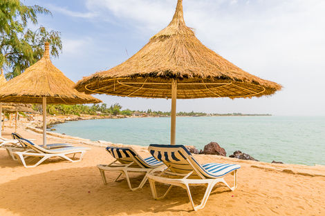 Plage - Combiné circuit et hôtel Lion de Fathala + extension Bougainvillées 4* Dakar Senegal
