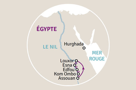 Carte Merveilles au Fil du Nil
