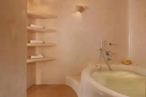 Salle de bain - Dome Resort Santorini 4* Santorin Grece