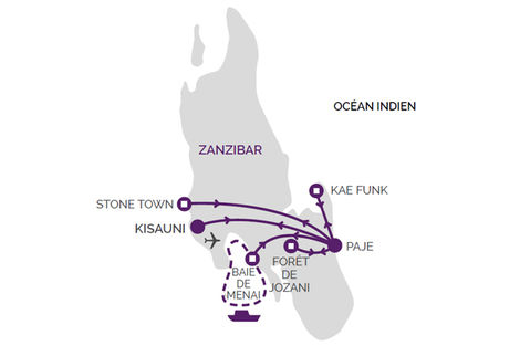 Carte Zanzibar