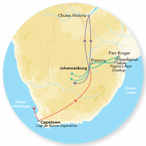 Circuit Splendeurs du Parc Kruger & Extension Chutes Victoria - Limité à 24 pers. johannesbourg Afrique Du Sud