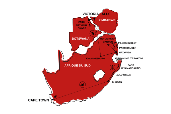 Circuit Du Parc Chobe au Cap de Bonne Espérance le_cap Afrique Du Sud