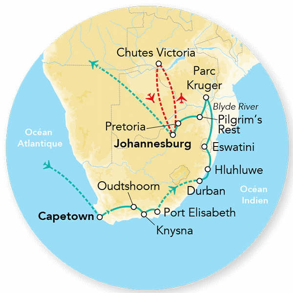 Circuit Merveilles d'Afrique du Sud & Extension Chutes Victoria le_cap Afrique Du Sud
