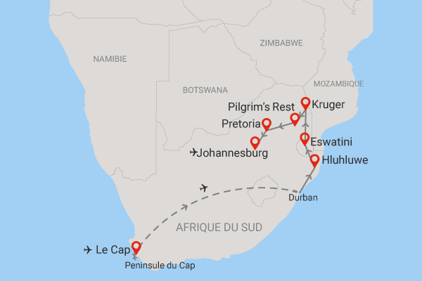 Circuit Paysages Sud Africains le_cap Afrique Du Sud