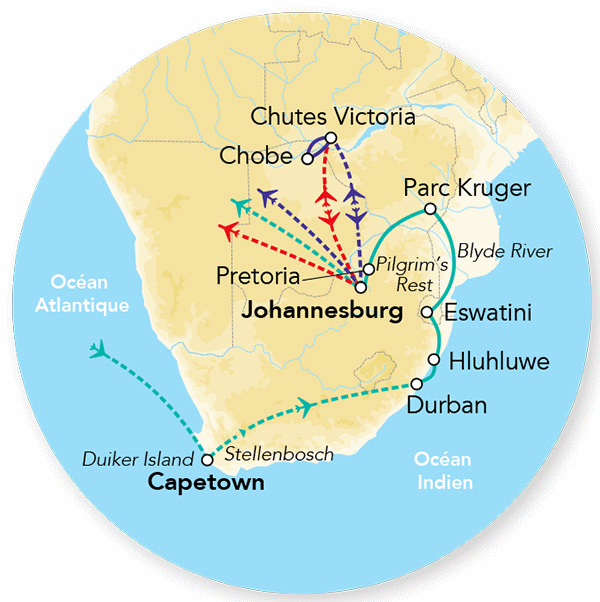 Circuit Splendeurs d'Afrique du Sud & Eswatini & Extension Chutes Victoria - Limité à 28 pers. le_cap Afrique Du Sud