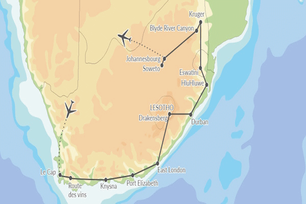 Circuit Grand Tour d'Afrique du Sud et extension Chutes Victoria le_cap Afrique Du Sud