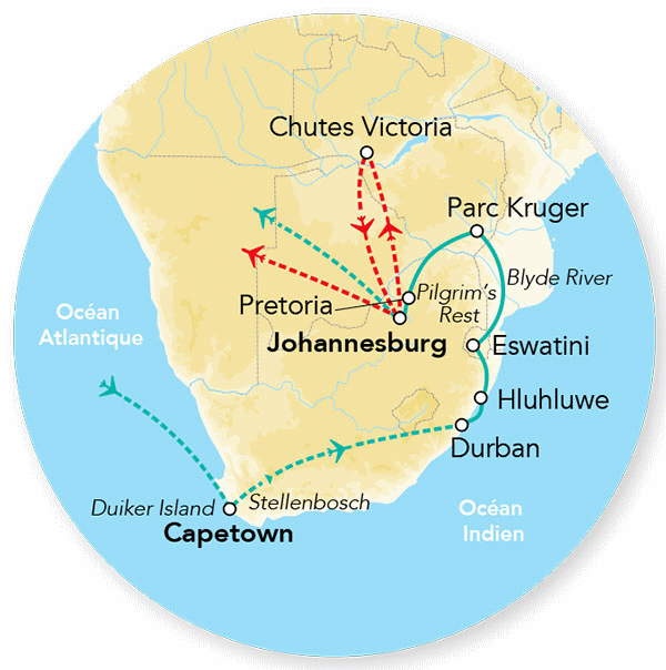 Circuit Splendeurs d'Afrique du Sud le_cap Afrique Du Sud