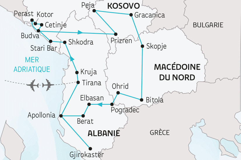 Circuit Les Trésors des Balkans tirana Albanie