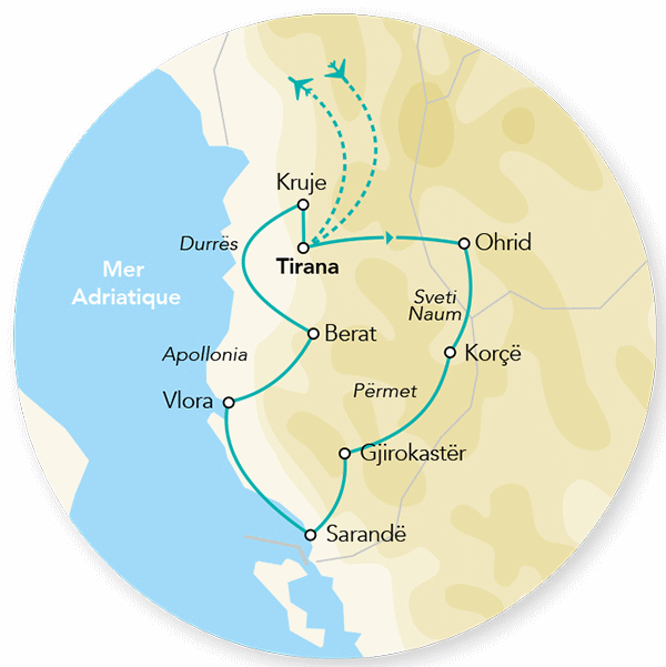 Circuit Splendeurs de l'Albanie & Macédoine du Nord - 2025 tirana Albanie