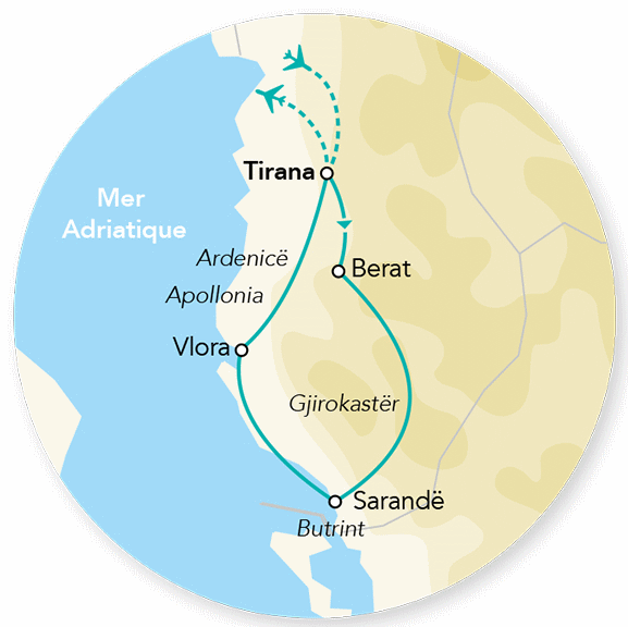 Circuit Splendeurs de l'Albanie tirana Albanie