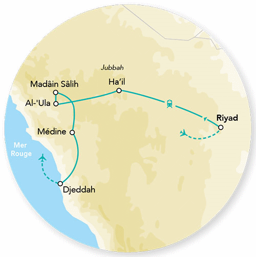 Circuit Splendeurs de l'Arabie Saoudite 2023 riyadh Arabie Saoudite