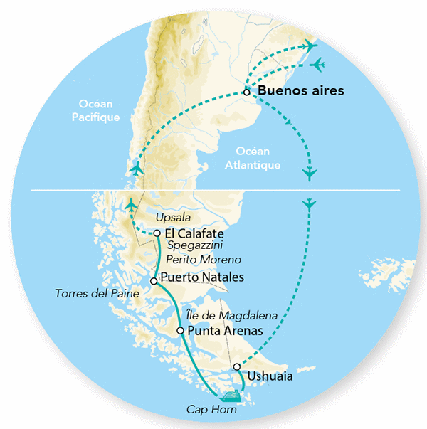 Circuit Merveilles de l'Argentine / Chili & Croisiere Cap Horn - Limité à 14 pers. buenos_aires Argentine