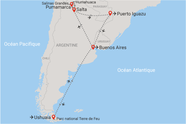 Circuit L'Argentine des grands espaces + extension Ushuaia (maximum 16 participants) buenos_aires Argentine