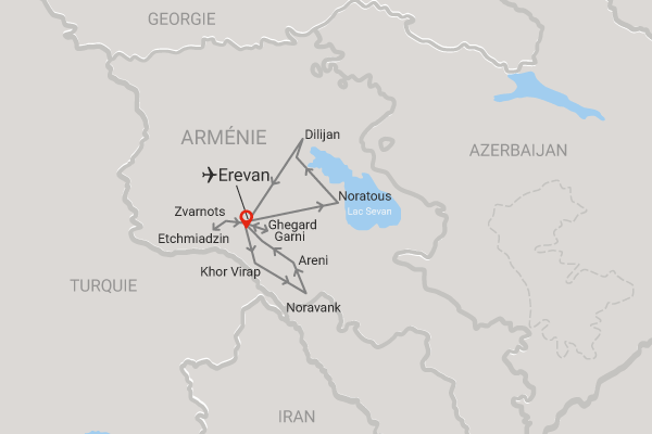 Circuit Couleurs d'Arménie yerevan Armenie