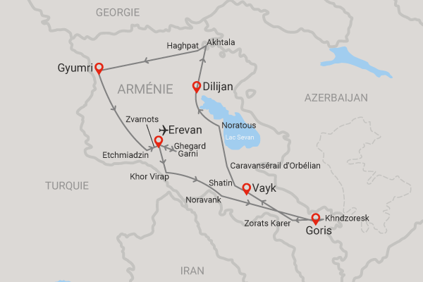 Circuit Le coeur ardent de l'Arménie (maximum 12 participants) 3/ yerevan Armenie