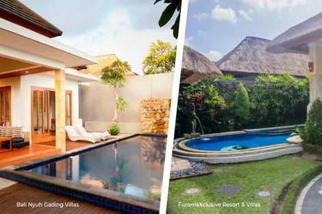Combiné hôtels Duo Ubud & Seminyak en villas avec piscine privée (FuramaXclusive + Bali Nyuh Gading) denpasar Bali