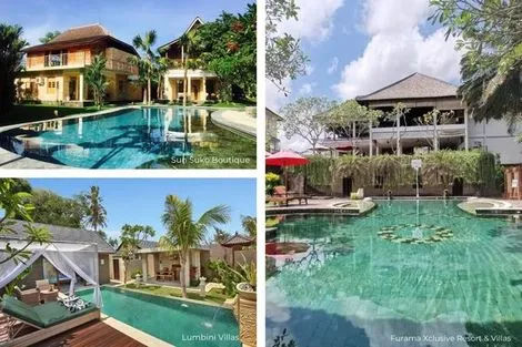 Combiné hôtels Trio Ubud 5*, Pemuteran 4* & Jimbaran denpasar Bali