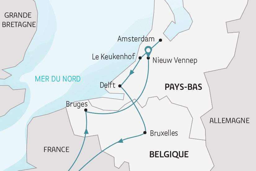 Circuit Le Corso Fleuri aux Pays-Bas bruges Belgique