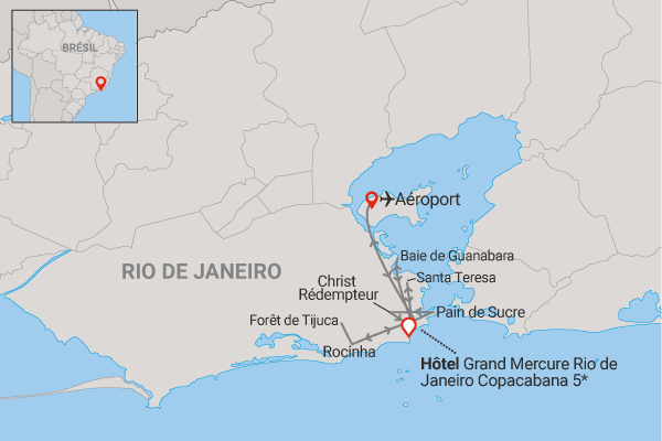 Circuit Rio sous tous les angles au Grand Mercure Copacabana (maximum 10 participants) rio Bresil