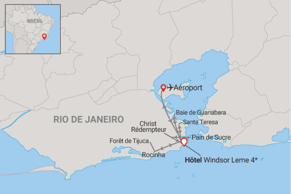 Circuit Rio sous tous les angles au Windsor Leme (maximum 10 participants) rio Bresil