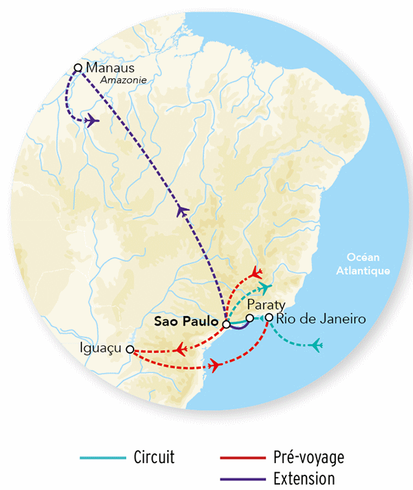 Circuit Séjour aux chutes d'Iguaçu & Splendeurs du Brésil & Séjour Amazonie - 2026 sao_paulo Bresil