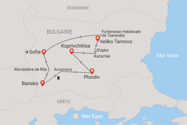 Circuit Trésors de Bulgarie sofia Bulgarie