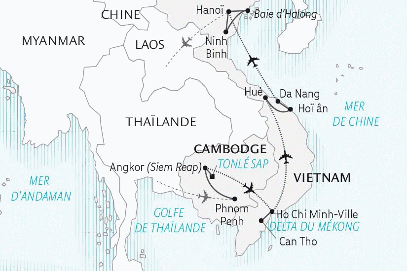 Circuit Le Cambodge et le Vietnam (petit groupe - 6-12 pers.) phnom_penh Cambodge