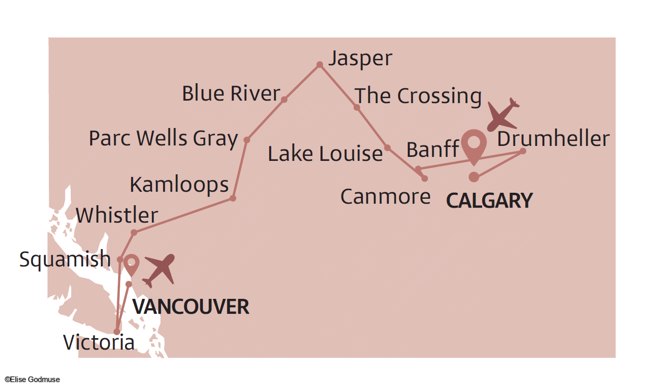 Circuit Joyaux de l'Ouest Canadien - Limité à 26 pers. calgary Canada