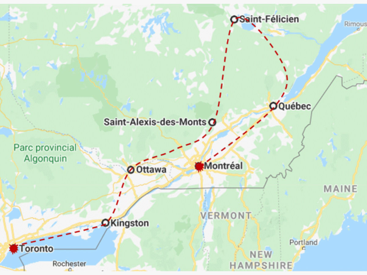 Autotour Sur la route : de Montréal à Toronto - Voiture flex montreal Canada
