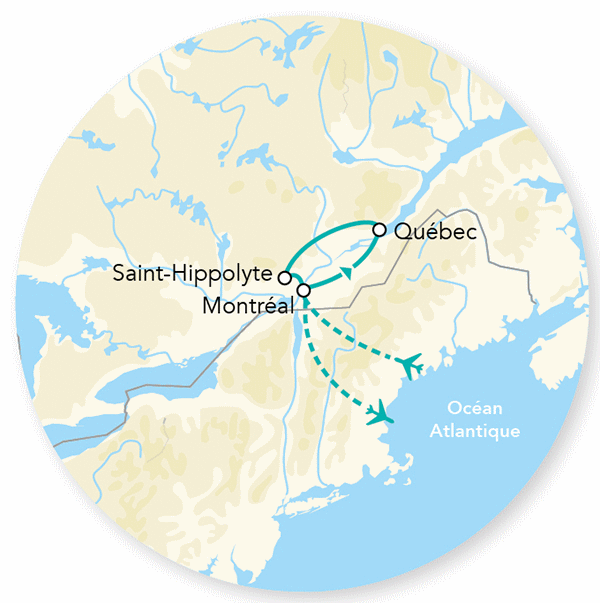 Circuit Splendeurs du Québec en hiver montreal Canada
