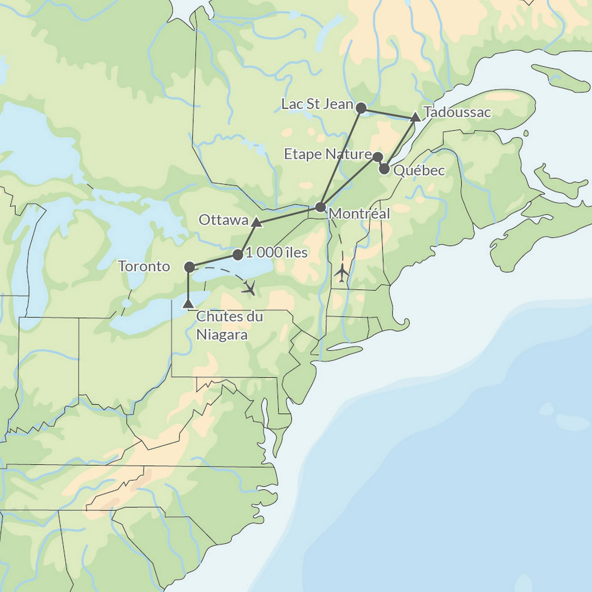 Circuit Beautés de l'Est Canadien 2026 toronto Canada