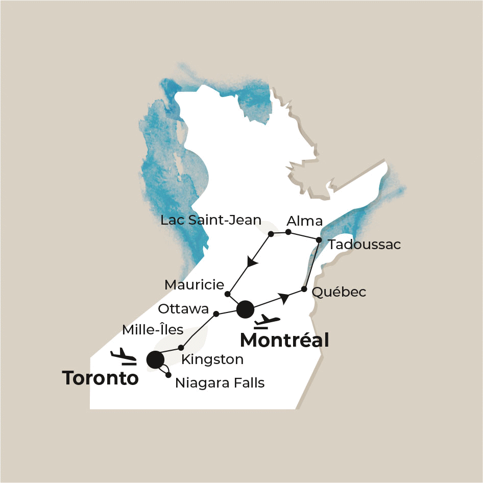 Circuit Canada Est - Sentiers, Lacs et Forêts toronto Canada