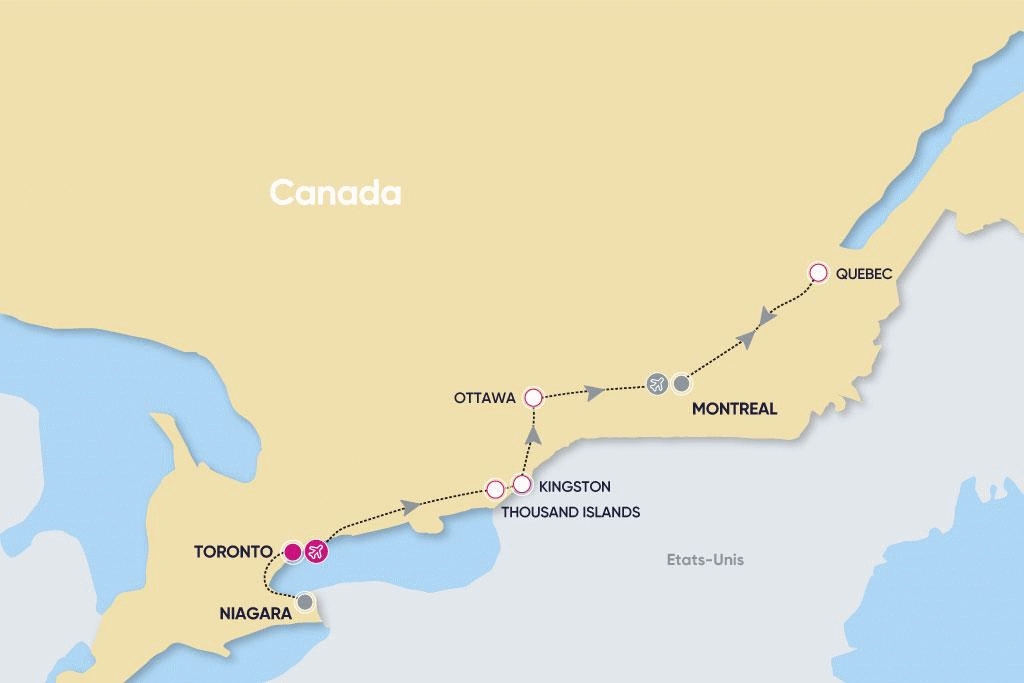 Circuit Saveurs de l'Est Canadien toronto Canada