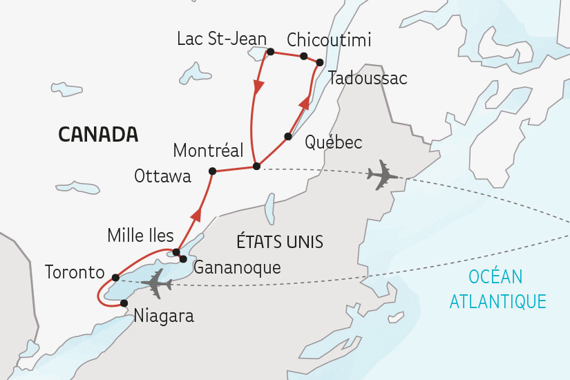 Circuit Le Canada, le pays de l'érable Toronto Canada