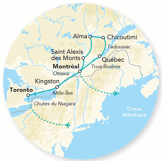 Circuit Splendeurs du Canada toronto Canada