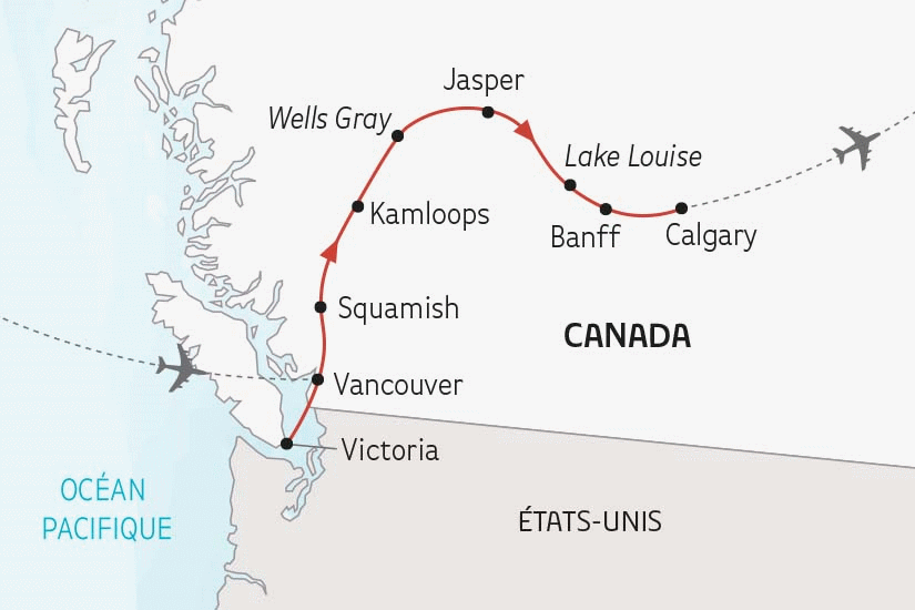 Circuit Le meilleur de l'Ouest Canadien vancouver Canada